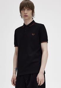 fredperry Fred Perry - Twin Tipped Black/WhiskyBrown/Whisky Brown - Polo