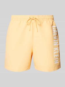 Calvin Klein Underwear Regular fit korte zwembroek met labelprint