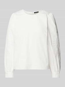 Oui Blouse met broderie anglaise