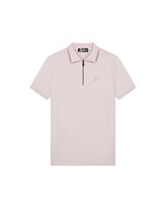Malelions Men Signature Zip Polo - Taupe