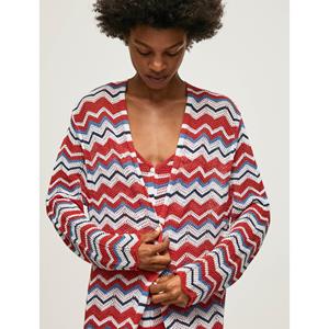 Pepe jeans Lang vest, zig zag motief