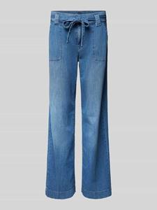 MAC Straight leg jeans met strikceintuur, model 'Sienna'