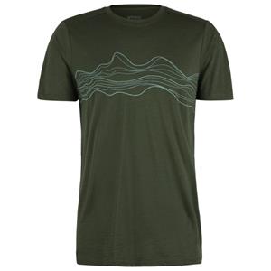 Stoic  Merino150 HeladagenSt. T-Shirt Mountain - Merinoshirt, olijfgroen