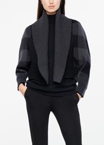 Sarah Pacini - BRRRR Cardigan met kap - ruitjesmotief