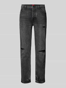 HUGO Tapered fit jeans in destroyed-look, model ' 634'