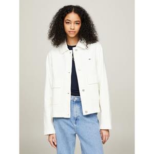 TOMMY JEANS Outdoorjack TJW GMD COTTON JACKET met -merklabel