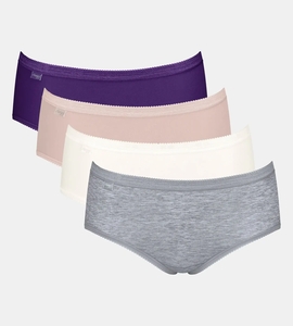 Sloggi 4-pack dames Basic Midi slips - Purple Summer