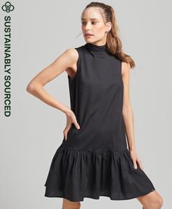 Superdry Female Geweven Mini-jurk Zwart