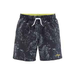 S.Oliver RED LABEL Beachwear Zwemshort Blade Kids met contrastkleurig detail