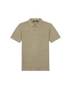 Malelions Men Signature Towelling Polo - Dry Sage