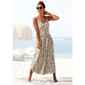 Vivance Midi-jurk met bloemenprint, luchtige zomerjurk, strandjurk