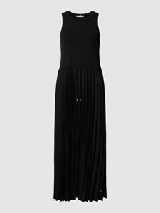 Tommy Hilfiger Midi-jurk met strikceintuur en plissévouwen