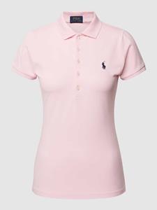 Polo Ralph Lauren Slim fit poloshirt met logostitching, model 'JULIE'