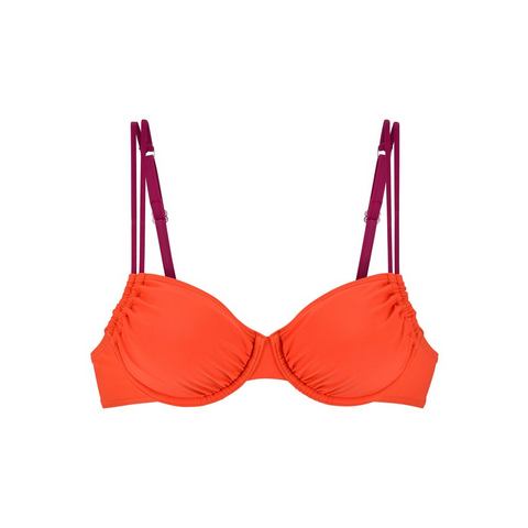 s.Oliver RED LABEL Beachwear Bikinitop met beugels Yella met contrastkleurige details