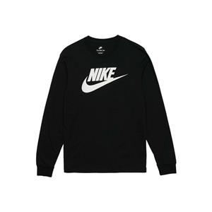 Nike Men's Long Sleeve T Shirts CI6291-010 NSW Club Icon Futura Black