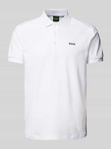 BOSS Green Poloshirt met labelprint, model 'Paddy'