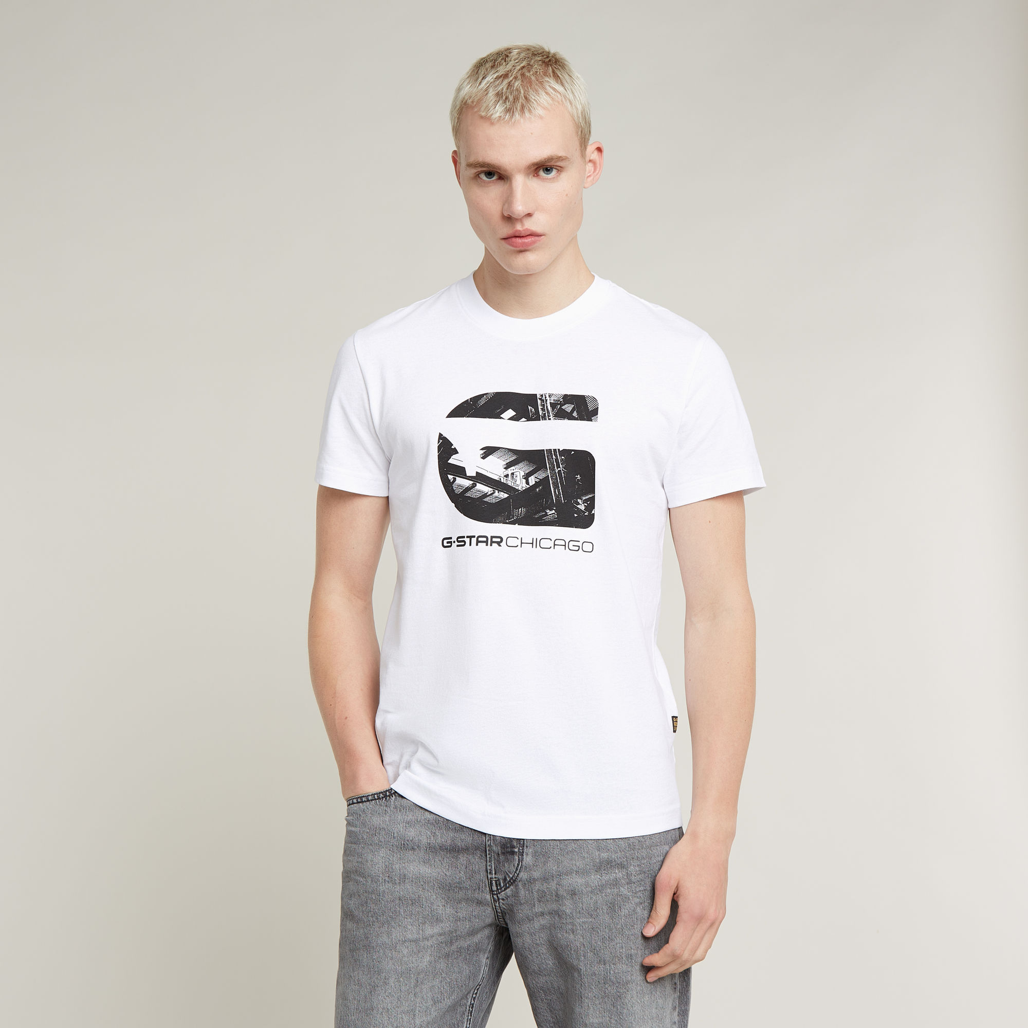 G-Star RAW Chicago T-Shirt - Wit - Heren