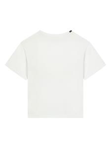 Dolce & Gabbana Kids Katoenen T-shirt met logoprint - Wit