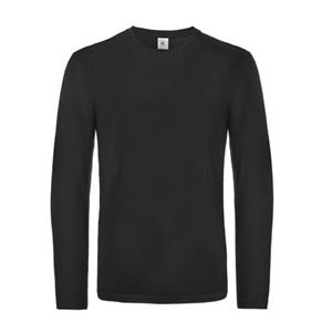 B&C Mens #E190 Plain Long-Sleeved T-Shirt