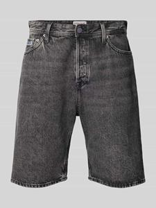 Jack & jones Baggy fit korte jeans met labelstitching, model 'ALEX'