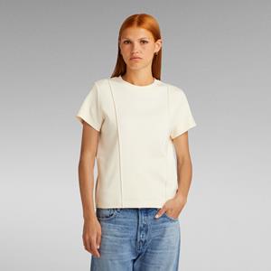 G-Star RAW Pintucked Tapered Top - Beige - Dames