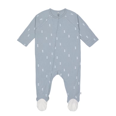 Lässig Blocks Babypyjama met voetjes lichtblauw