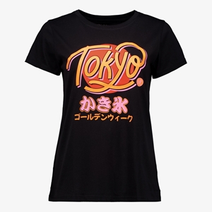 TwoDay dames T-shirt zwart met tekstopdruk