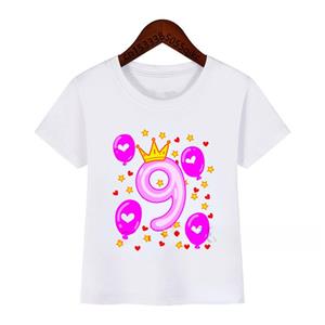 Todaysun Kids T Shirt Customized Boys T Shirts Girl Clothing Personalised Birthday AGE  Crown Shirt Children Tees Baby Clothes