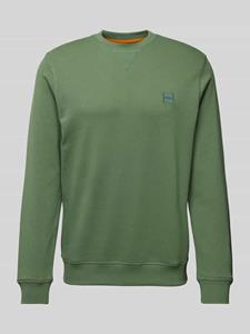 Boss Orange Sweatshirt met labelpatch, model 'Westart'