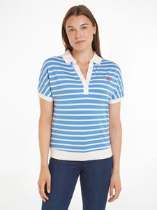 Tommy Hilfiger Gestreepte polo blue spell