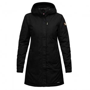 Fjällräven  Women's Kiruna Padded Parka - Lange jas, zwart