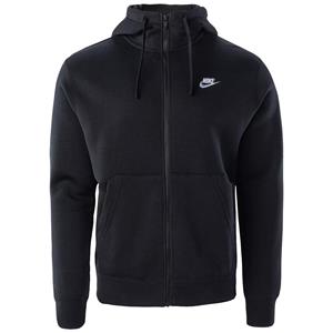 Nike NSW Club Fleece FZ Hoodie, Mens black Sweatshirt