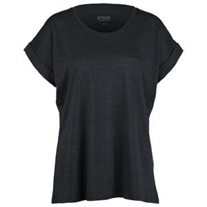 Stoic  Women's Merino150 MMXX. T-Shirt loose - Merinoshirt, zwart