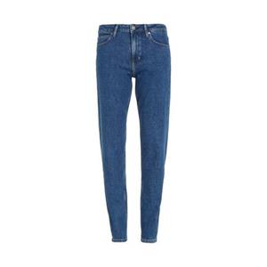 Calvin Klein Slim fit jeans MR SLIM - SOFT BLACK met leren merklabel aan de achterkant van de tailleband