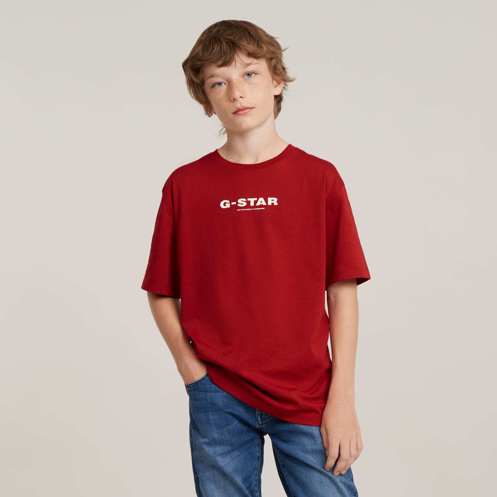 G-Star RAW Kids T-Shirt Loose - Rood - Heren