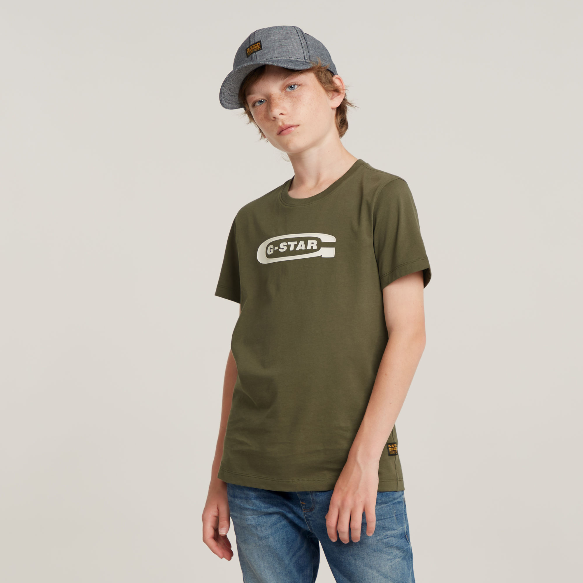 G-Star RAW Kids T-Shirt Regular - Groen - jongens