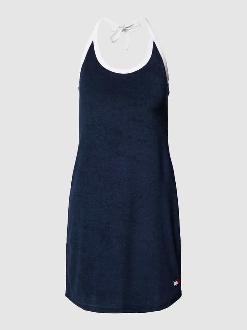 Tommy Hilfiger Mini-jurk van viscosemix met logopatch