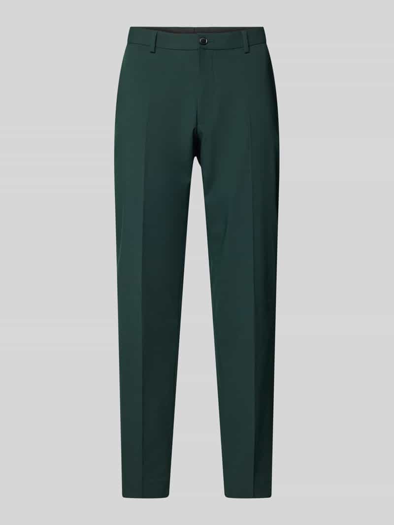 S.Oliver BLACK LABEL Tapered fit pantalon met persplooien, model 'Pure Flex'