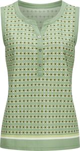 Your Look... for less! Dames Shirttop eucalyptus/ecru bedrukt Maat