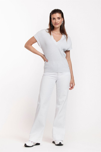 Studio Anneloes Victoria denim trousers - white - 11421