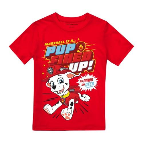 Paw Patrol jongens pup Fired Up Marshall T-shirt