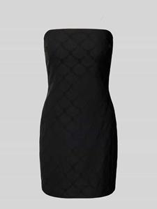 Review Off shoulder-jurk met structuurmotief