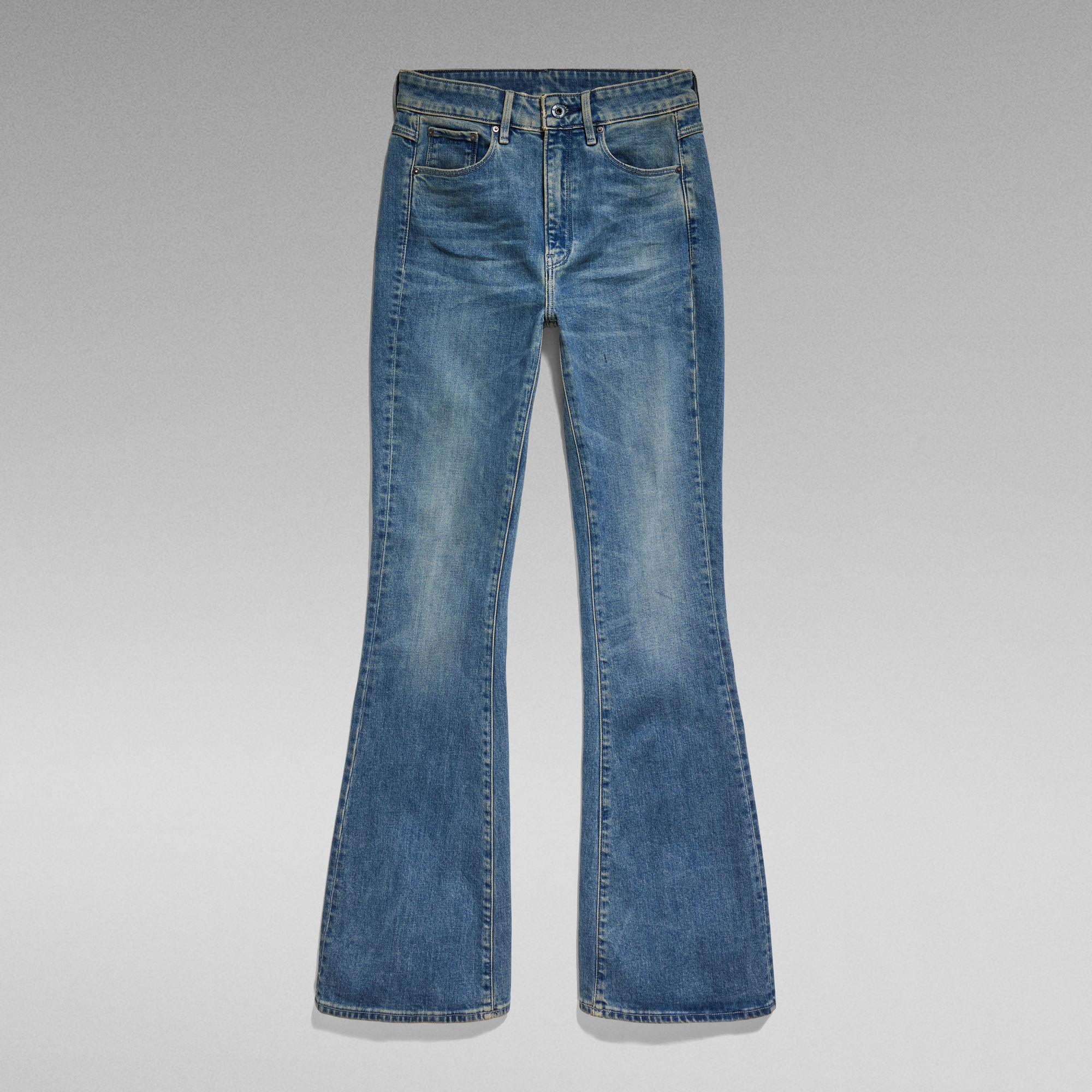 G-Star RAW 3301 Flared Jeans - Midden blauw - Dames