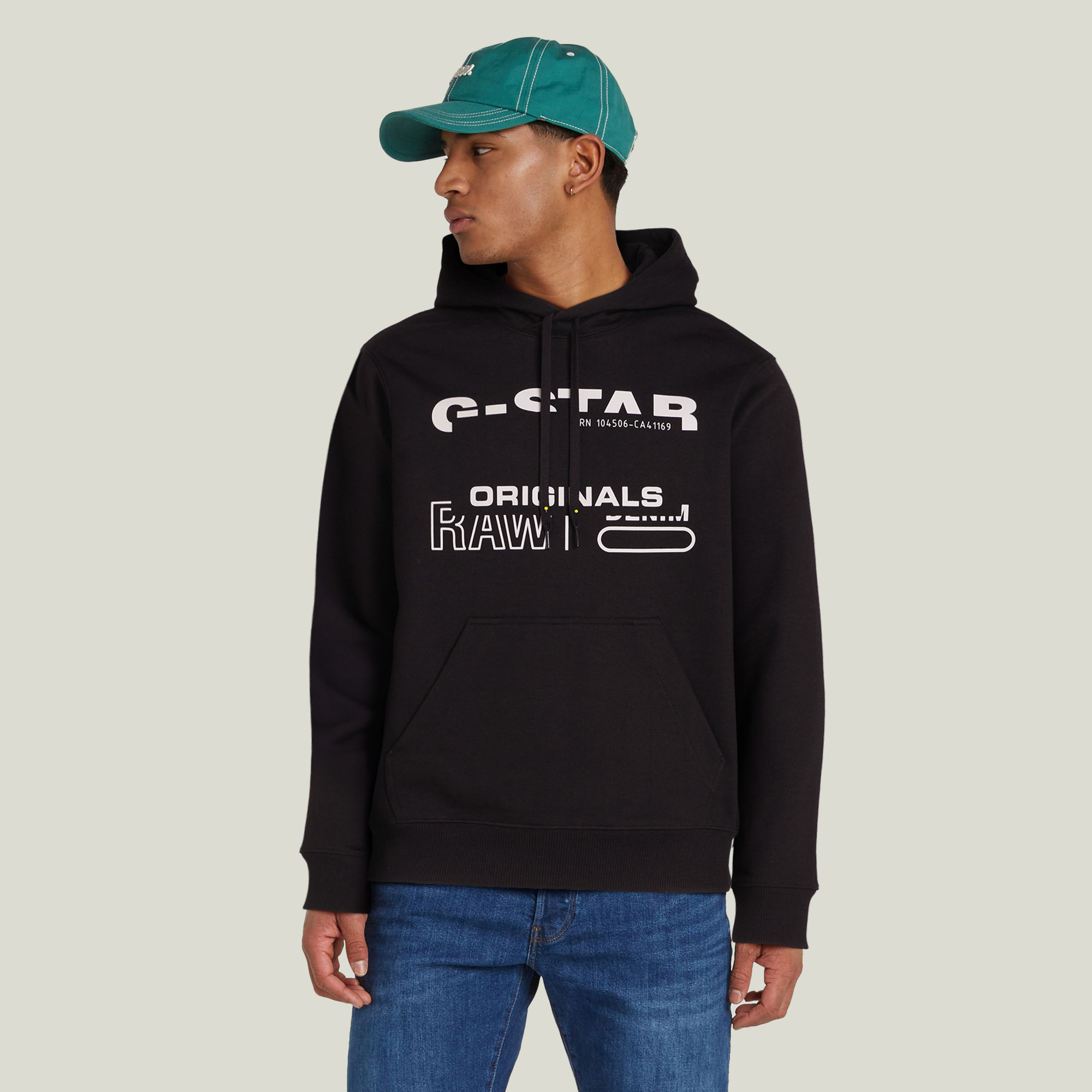 G-Star RAW Originals Hooded Sweater - Zwart - Heren