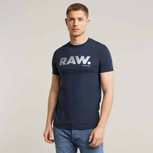 G-Star RAW 3D RAW. Logo Slim T-Shirt - Donkerblauw - Heren