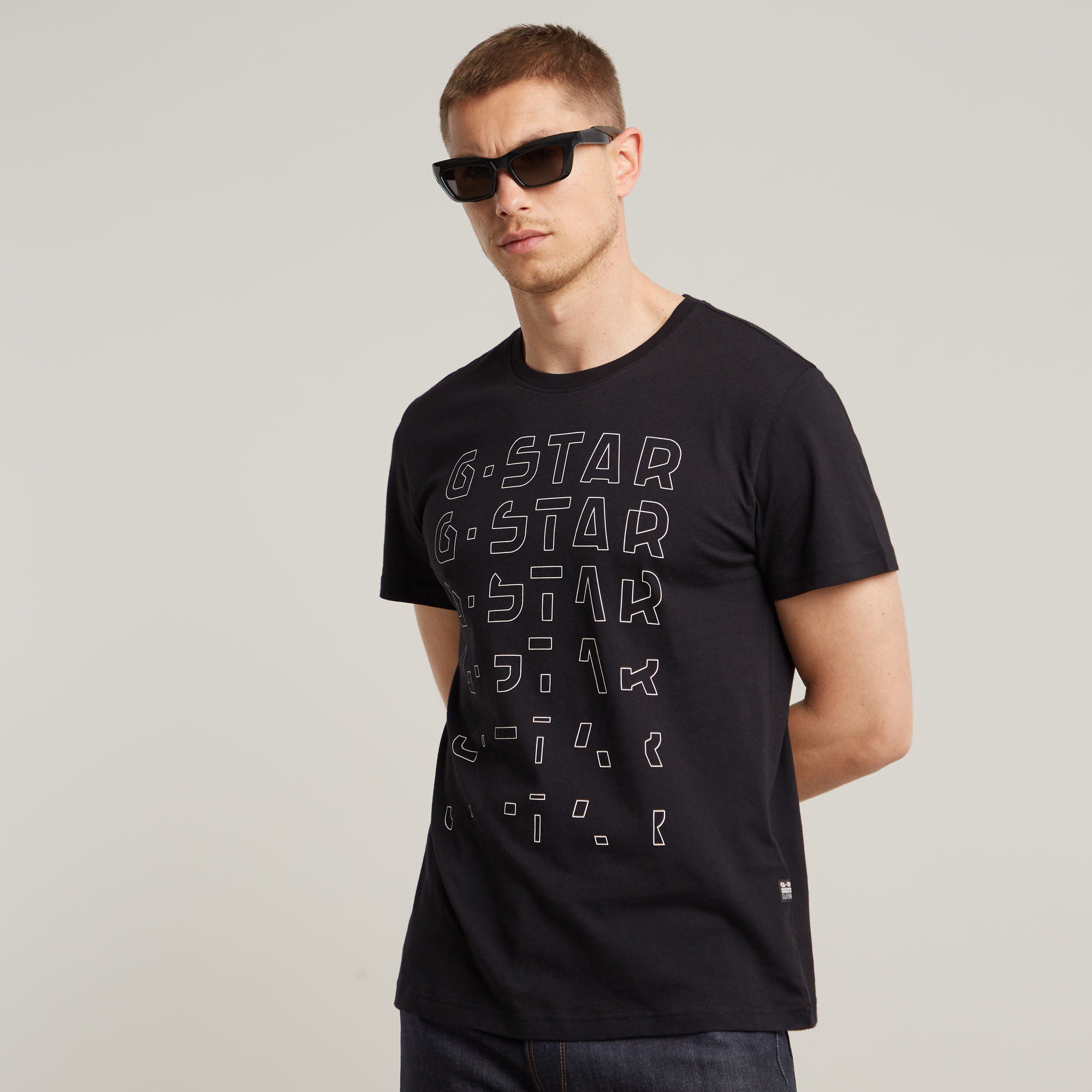 G-Star RAW Gradient Graphic T-Shirt - Zwart - Heren