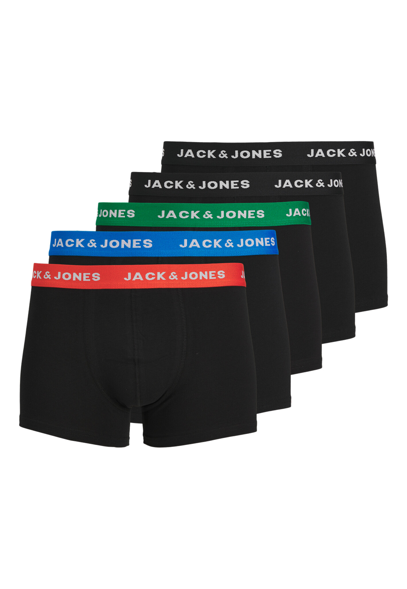 Jack & Jones Kinder boxershorts jongens jachuey 5-pack zwart