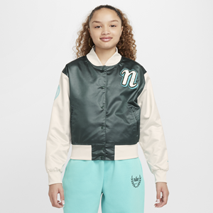 Nike Sportswear varsityjack voor meisjes - Groen