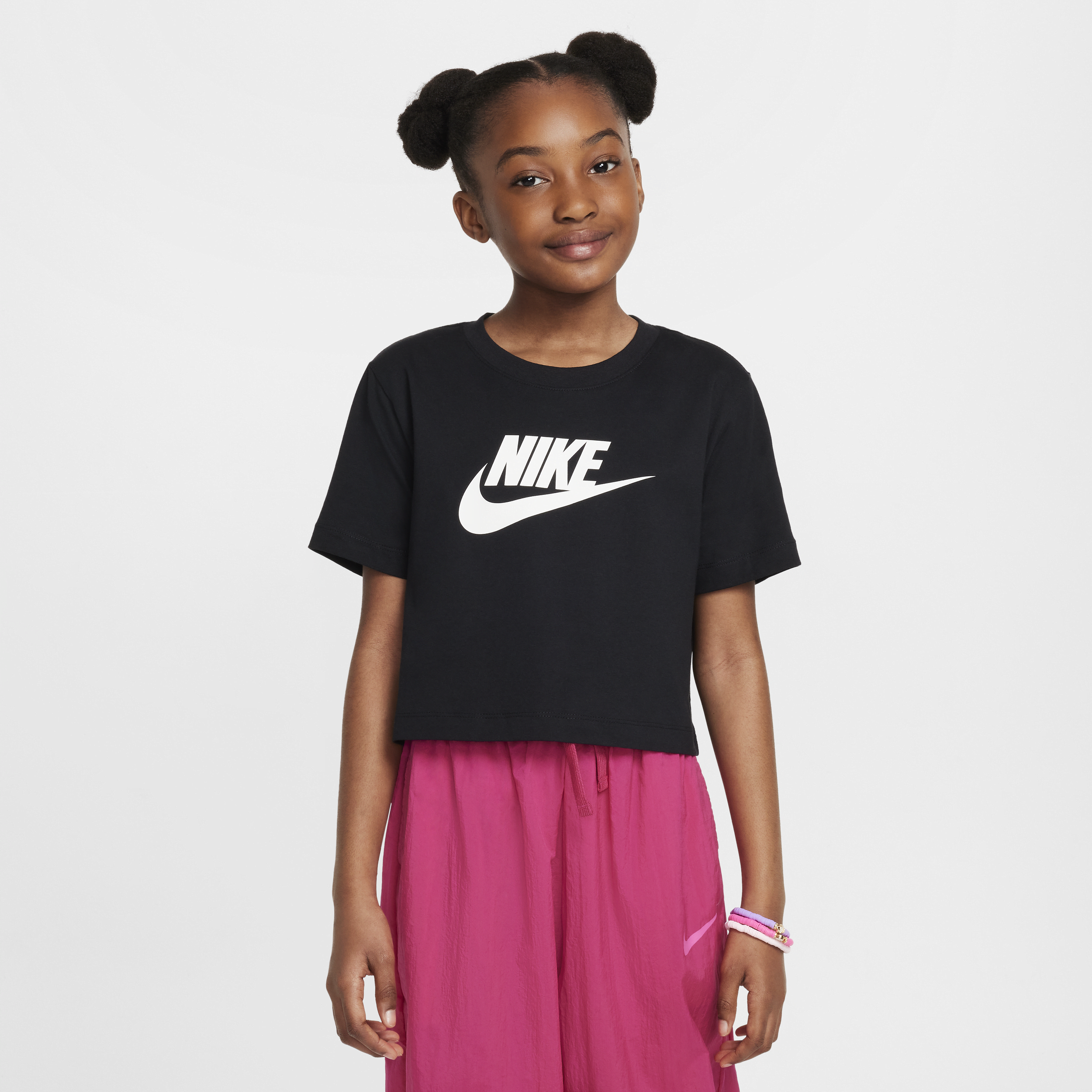 Nike Sportswear kort T-shirt voor meisjes - Zwart