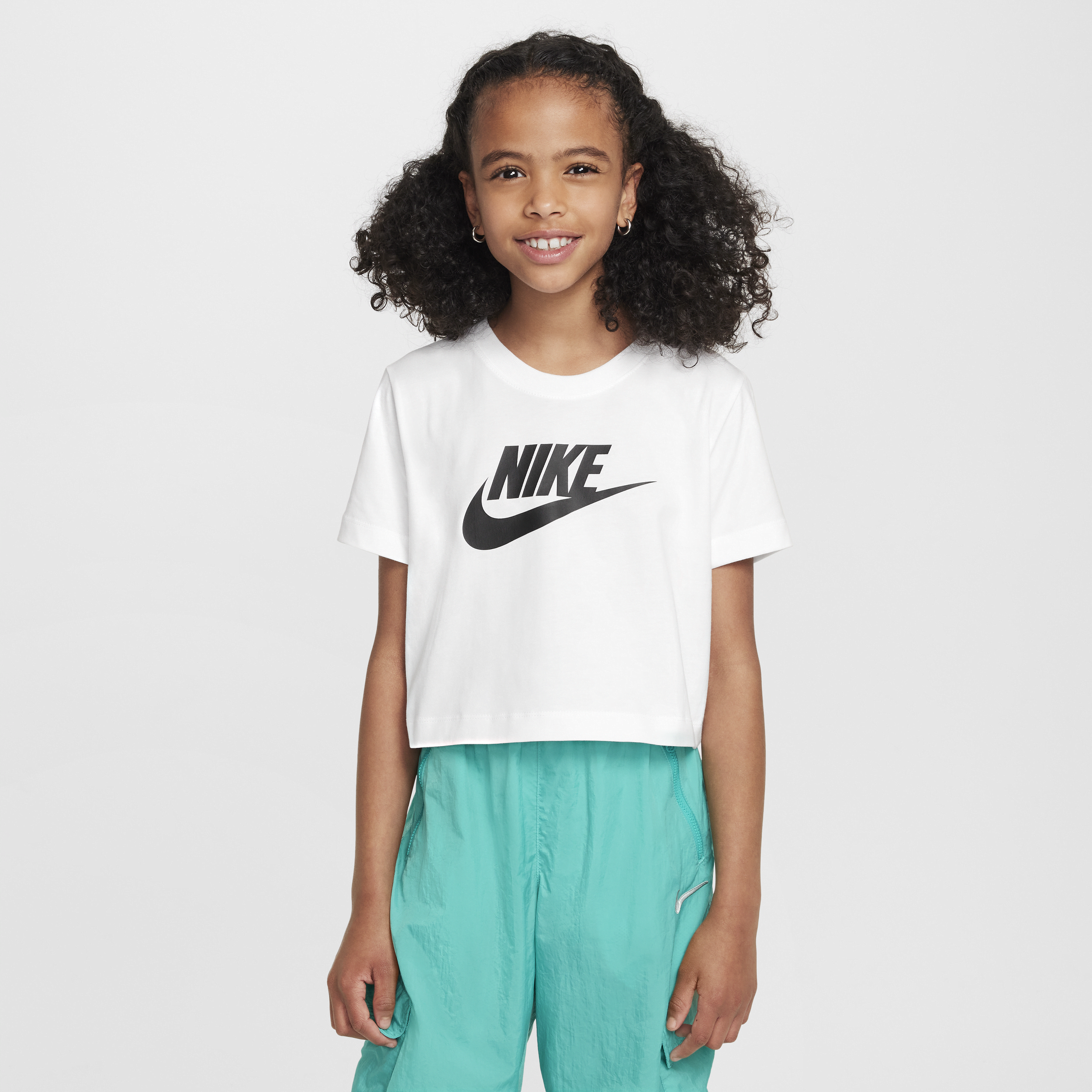 Nike Sportswear kort T-shirt voor meisjes - Wit